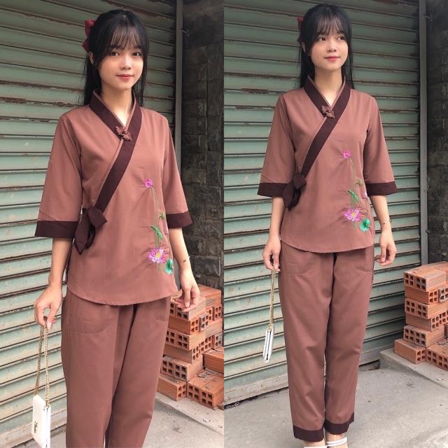 ĐỒ LAM ĐI CHÙA - mẫuSen Nơ Kate