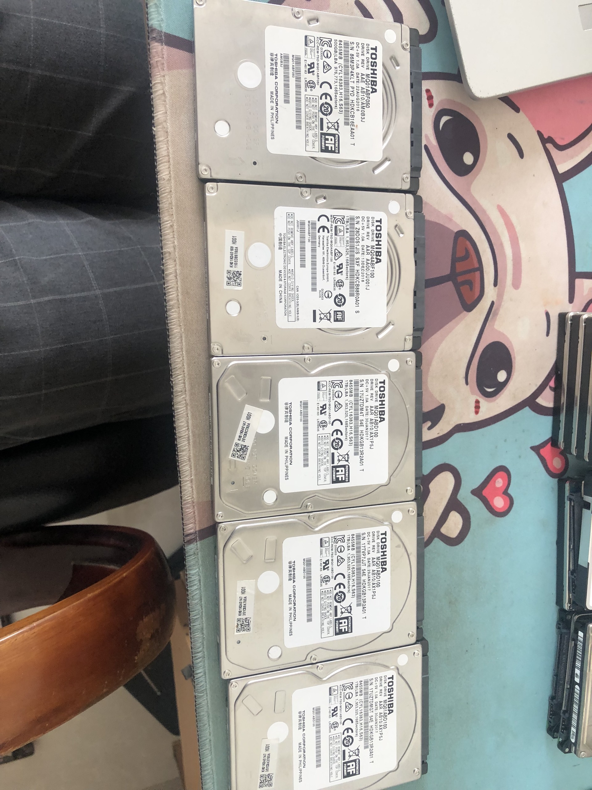 Ổ cứng HDD Toshiba 1Tb (Sức khỏe 100%)