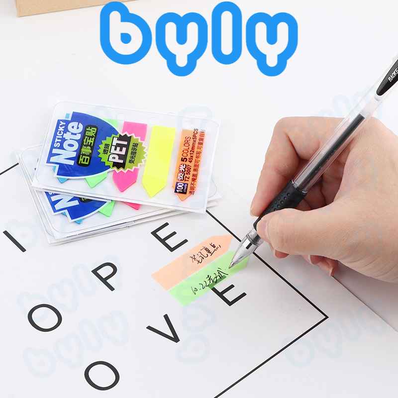 Ship hỏa tốc - Sticky Note pet phân trang Baoke - 100 sheets TZ5006 - TZ5007 - ByLy Store