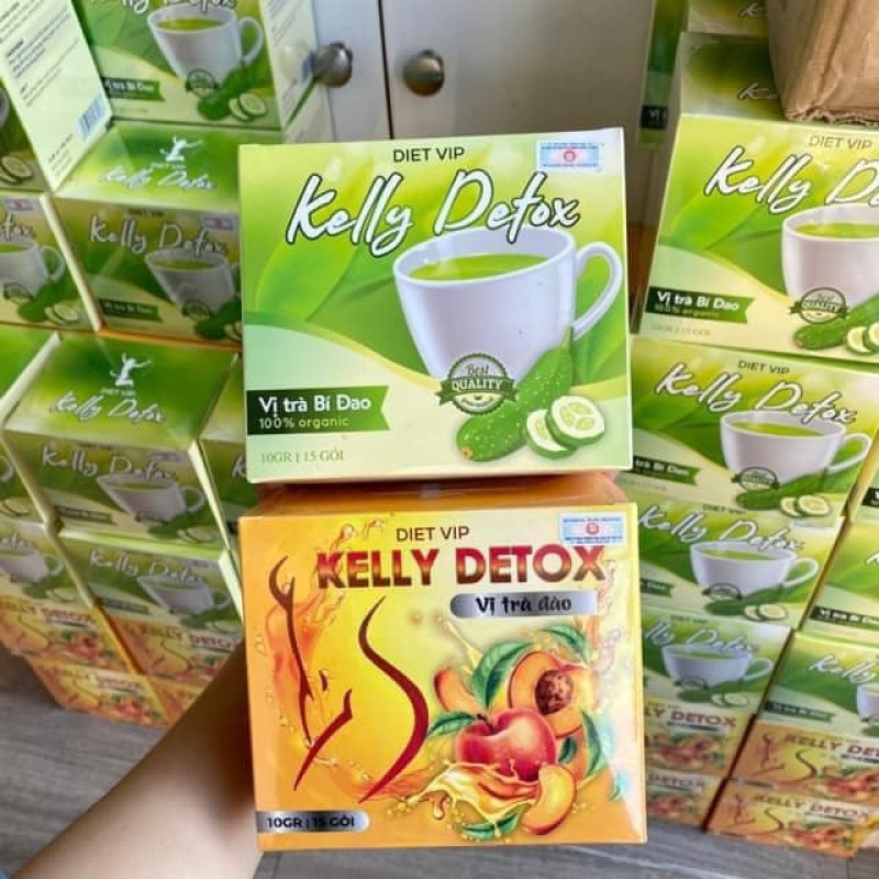 Combo 2 Trà Đào Và Bí Đao DietVip Kelly Detox giá rẻ