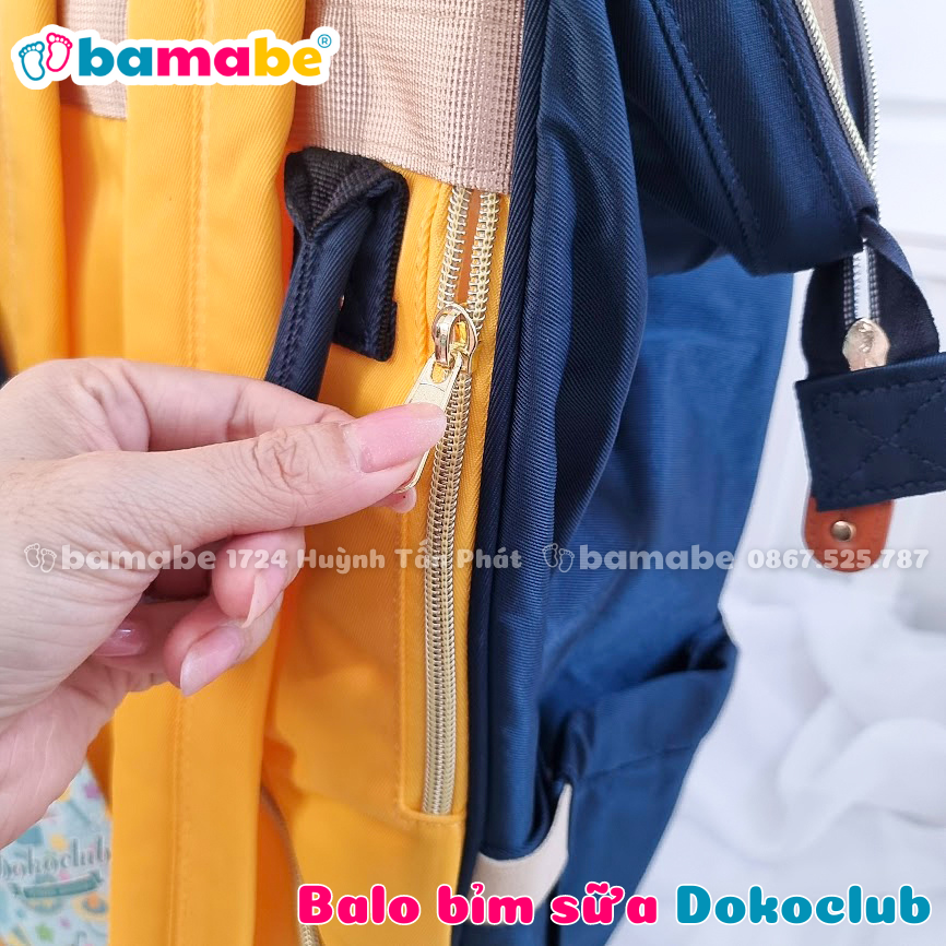 [HCM]Balo Bỉm Sữa Đa Năng Dokoclub Chống Nước
