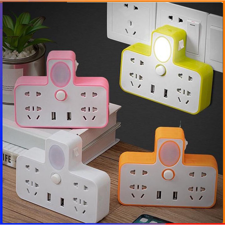 Ổ cắm điện đa năng kiêm sạc USB kiêm đèn ngủ