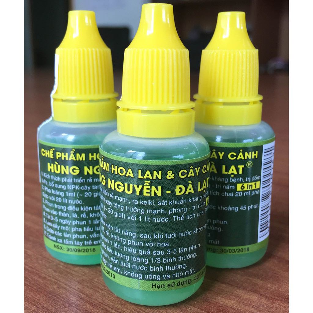 1Chai Chế phẩm hùng nguyễn Siêu ra rễ, kích keiki, trừ nấm chuyên cho phong lan