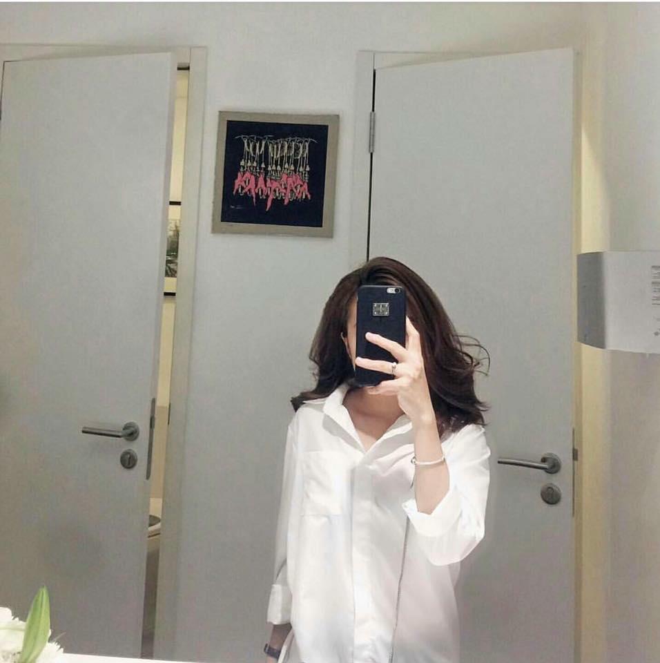 Áo sơ mi trắng trơn basic  chất đẹp dáng oversize