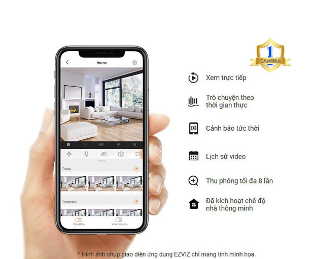 Camera 1080P 2M - Combo Camera Không Dây, 360 độ, Đàm Thoại 2 Chiều