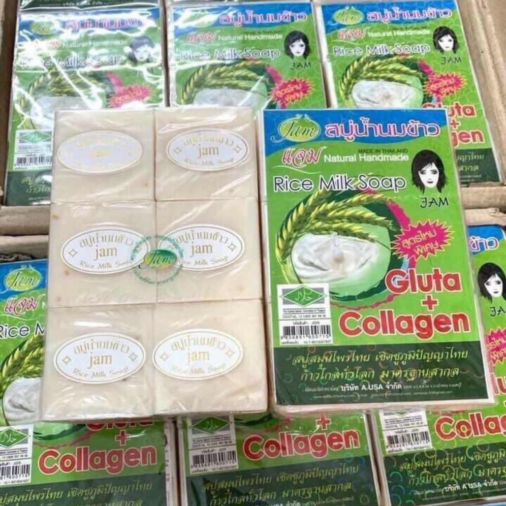 Lốc 12 bánh xà phòng cám gạo