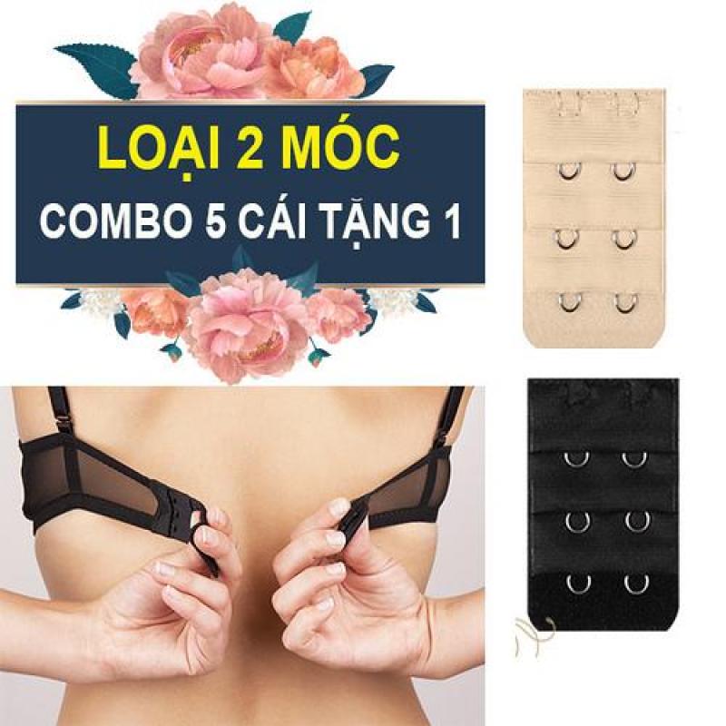 Combo 6 miếng nối dây áo ngực nới rộng áo Loại gài 2 móc