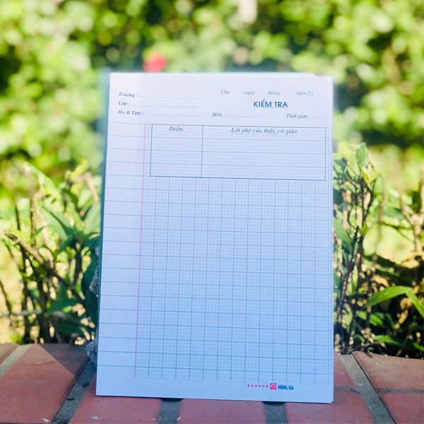 Giấy kiểm tra kẻ oly 1 tệp độ trắng 99% - cấp 1
