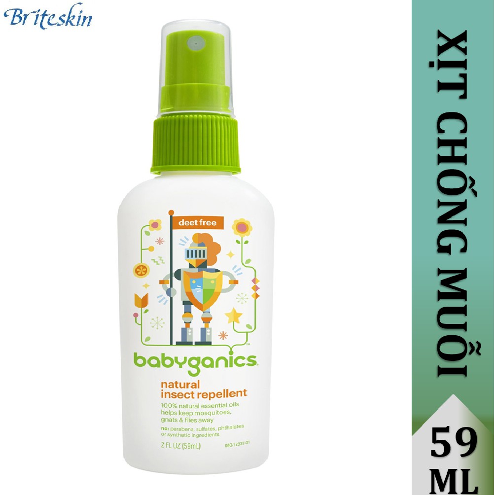 [HCM]Tinh dầu chống muỗi Babyganics 59ml