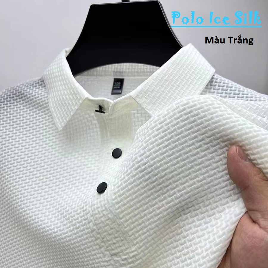 With the cool POLO model in silk viscose fabric