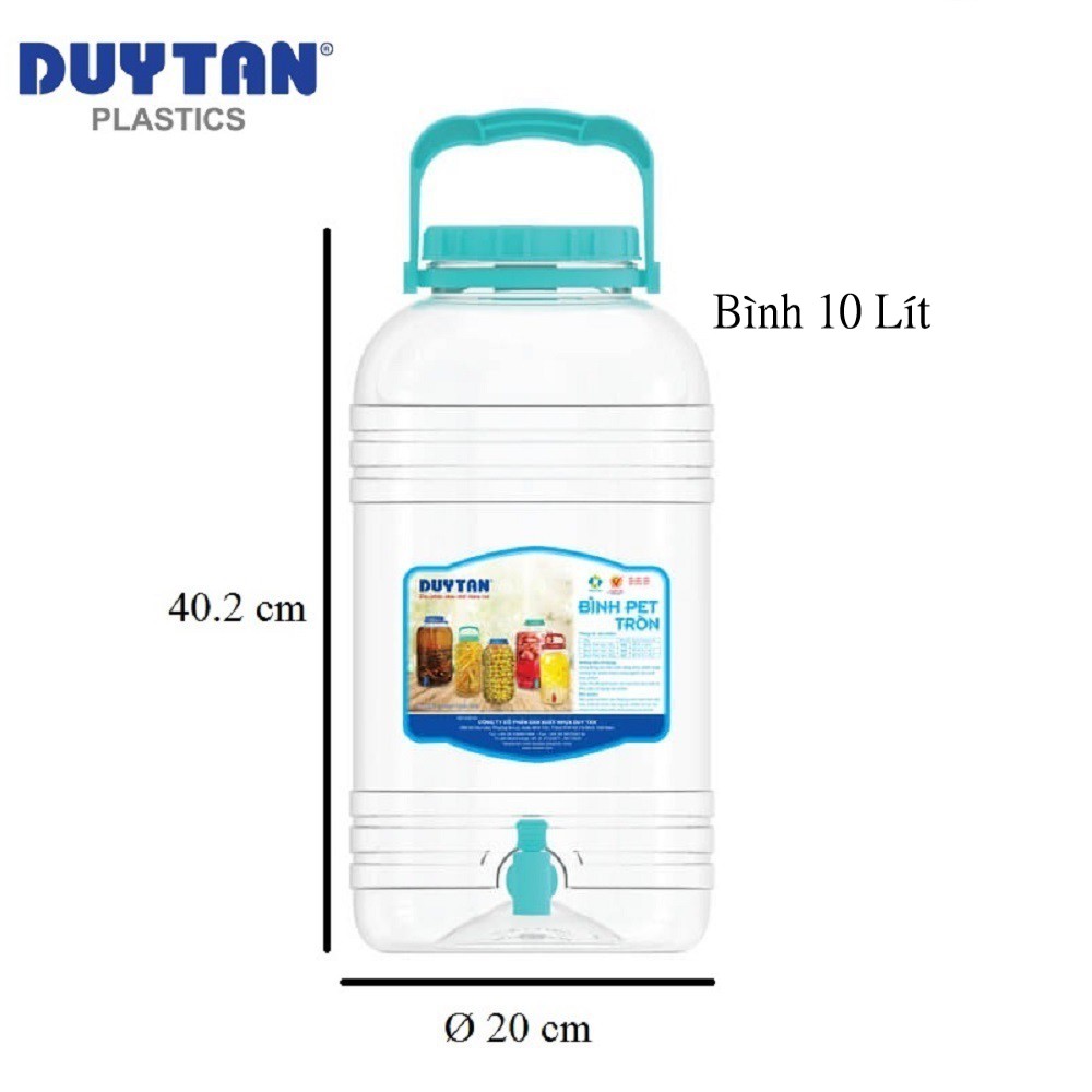 Bình Vòi 10 Lít , Bình Chứa Nước Có Vòi ( Bình Ngâm Rượu) Nhựa AN Toàn Sử Dụng