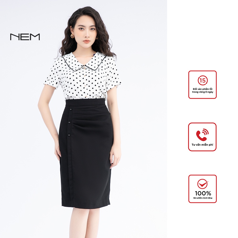 Chân váy bút chì thiết kế NEM FASHION chất liệu cao cấp Z50012 màu xanh đậm   Shopee Việt Nam