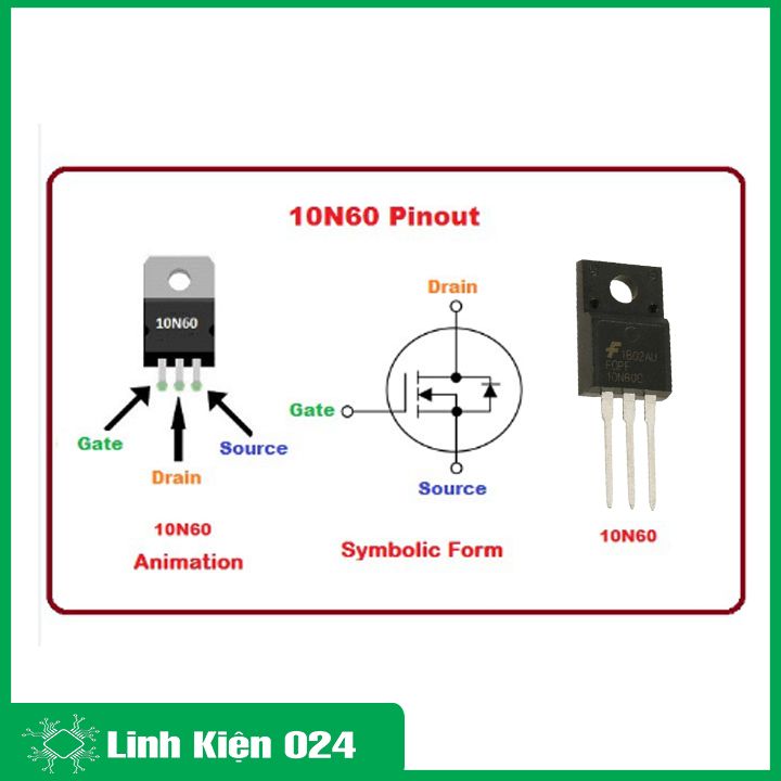 Mosfet 10N60 TO-220 600V 10A N-CH