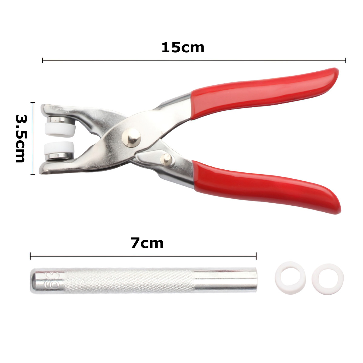 Bộ kìm bấm khuy cúc áo kèm hộp 50/100 chi tiết cúc áo đủ màu tiện dụng, Dụng cụ bấm khuy đa năng - BEAU 4
