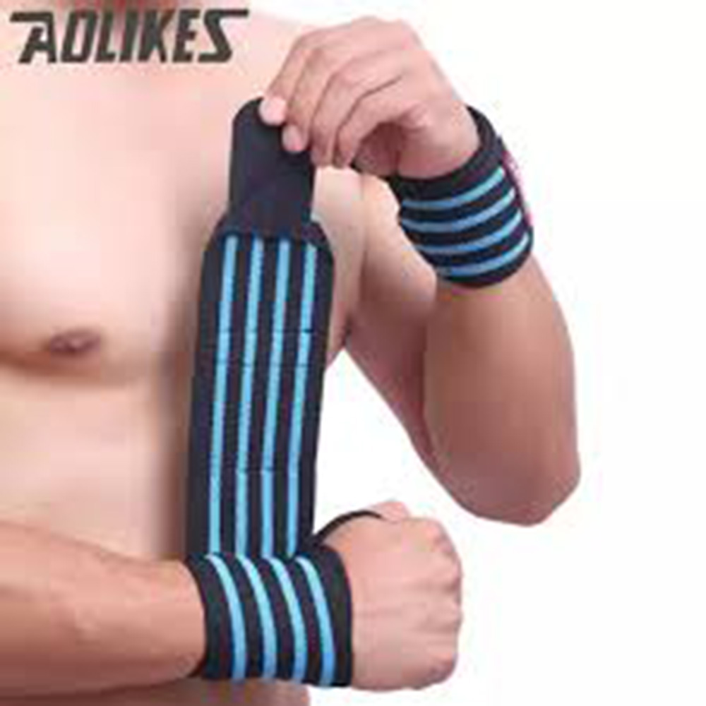 Quấn cổ tay 4 vạch Quấn cổ tay Aolikes loại 1 cao cấp - Đai Bảo Vệ Cổ Tay tập Gym