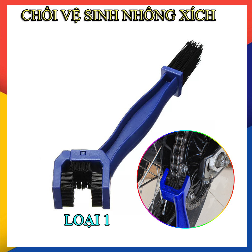 CHỔI VỆ SINH NHÔNG XÍCH XE MÁY