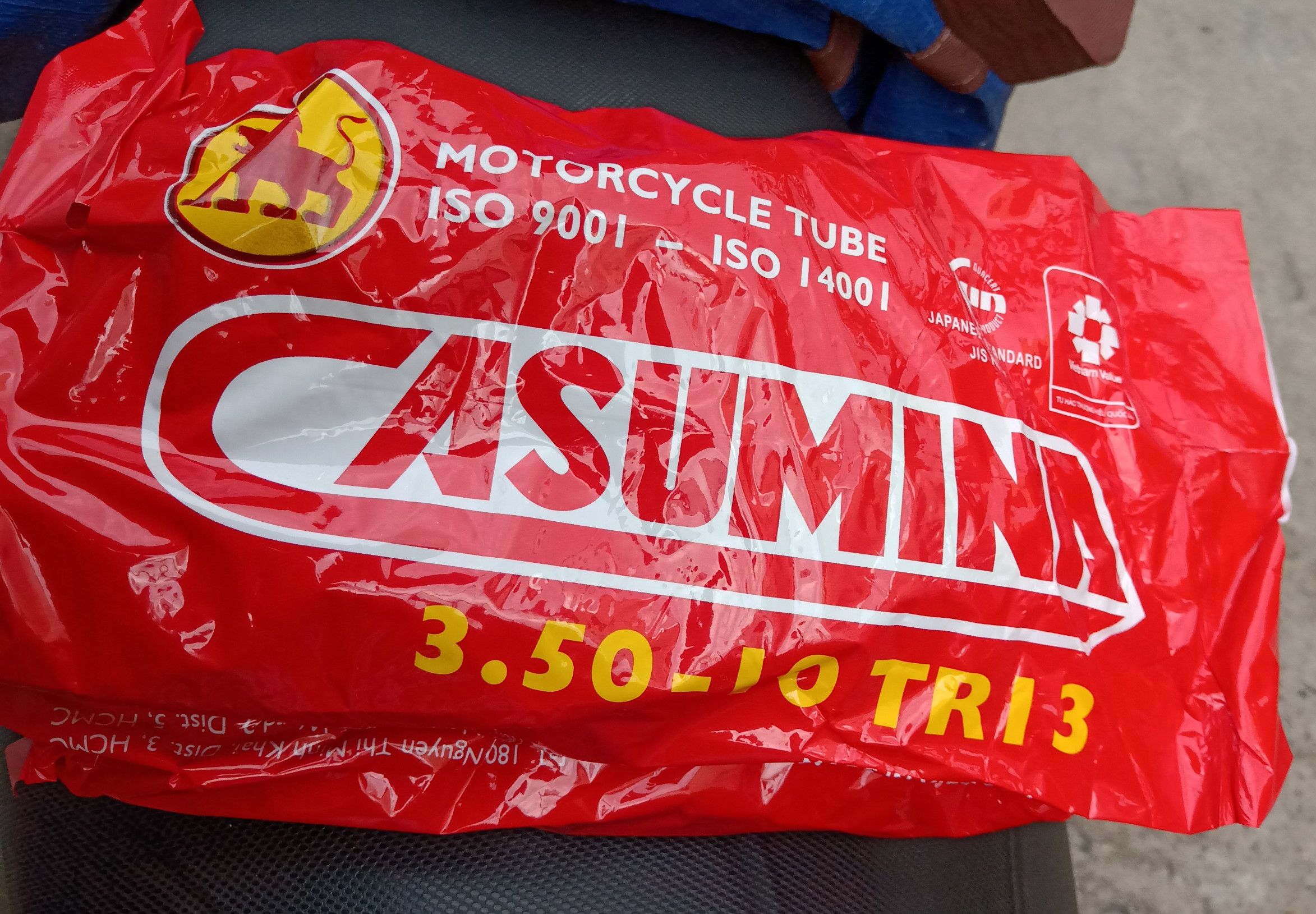 Ruột xe Chaly Casumina 3.50 - 10 ( Van thẳng / Van Cong )