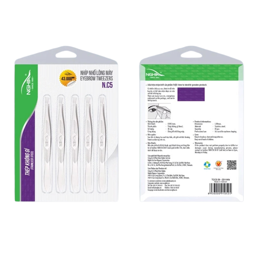 Vỉ 5 Nhíp NC-5 Kềm Nghĩa