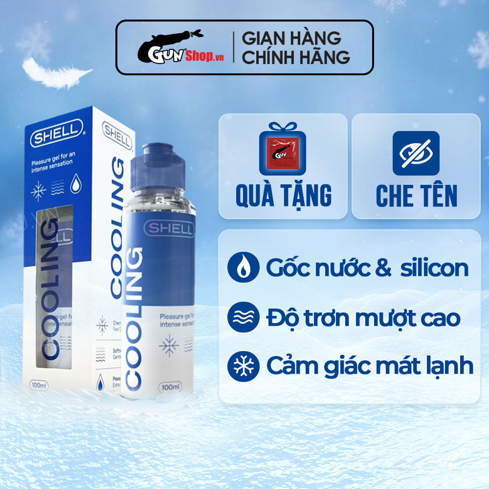 Gel bôi trơn mát lạnh Shell Cooling - Chai 100ml | GUNSHOP VIỆT NAM