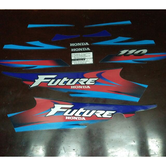 Bộ tem Future 2001 màu xanh dương hàng nhập Thái Lan