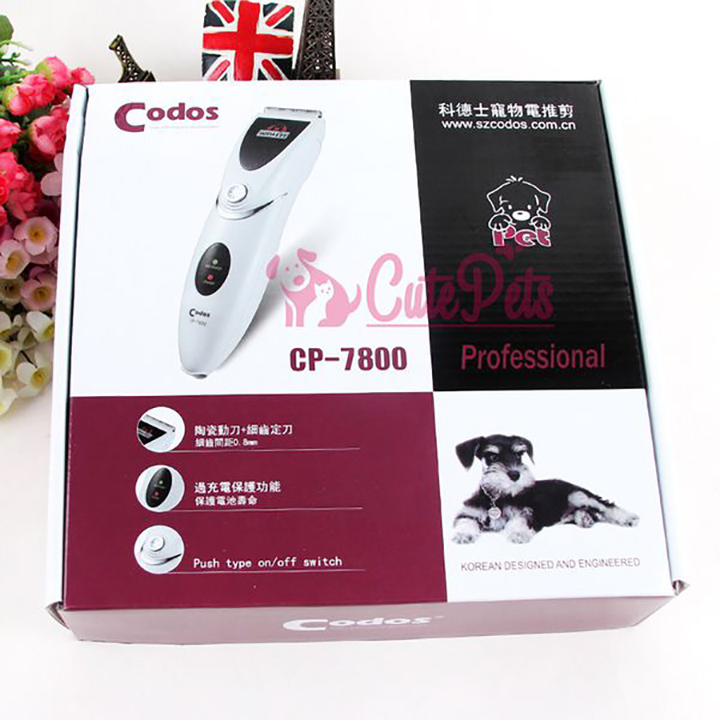 Tông đơ cắt tỉa lông cho chó mèo Codos CP 6800 chính hãng Kỳ Nam nhập khẩu - CutePets