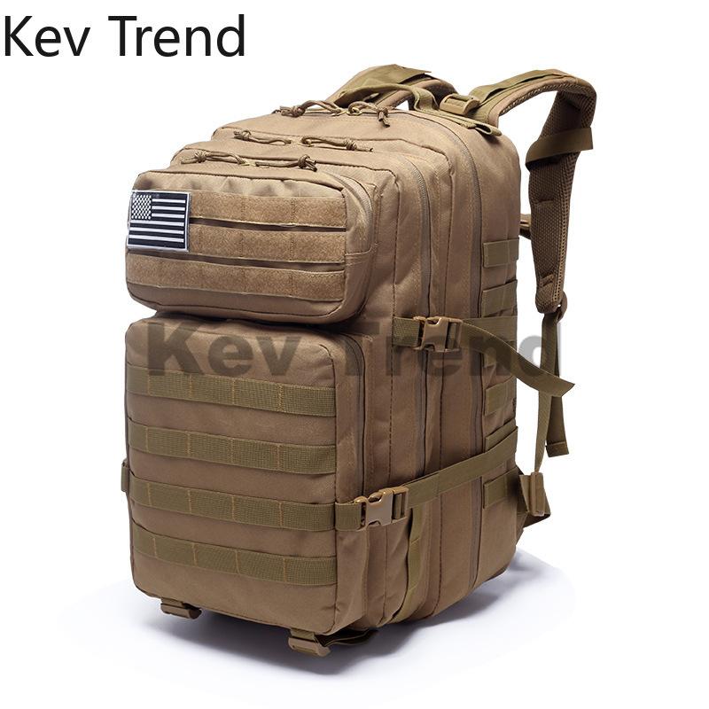 TOP★50L Waterproof Hiking Backpack for Outdoor Multipurpose Sport Bag Military Backpack Tactical Bagpack Climbing Bag Mountaineering Backpack Camouflage Daypack Camping Travel Bag Kev Trend 922