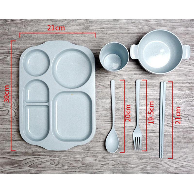 Bộ khay ăn dặm lúa mạch 6 món