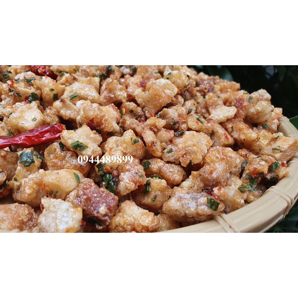 [Tết ] 200gr Tóp mỡ liền da sốt mắm hành  - đồ ăn vặt