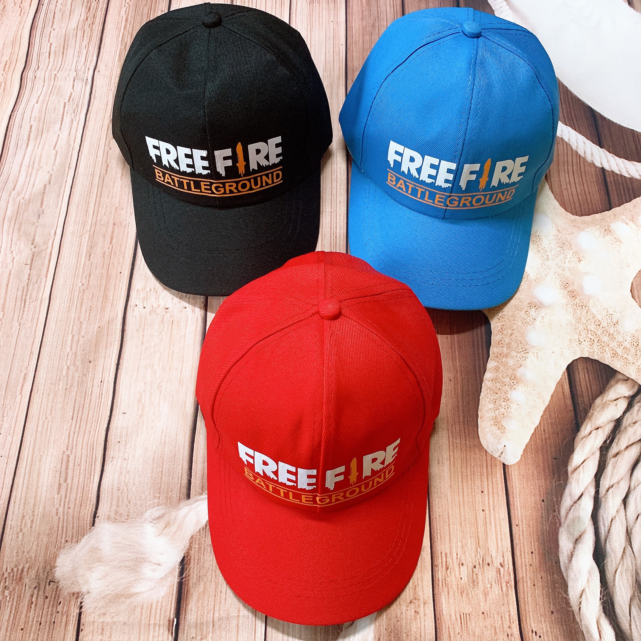 [FREE FIRE] Mũ In  hình LOGO FF chất liệu Kaki SIÊU CHẤT