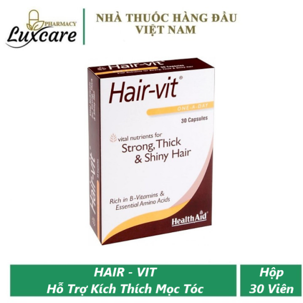 [HCM]Hair Vit - Hỗ Trợ Kích Thích Mọc Tóc - Hop 30 Vien - Luxcare