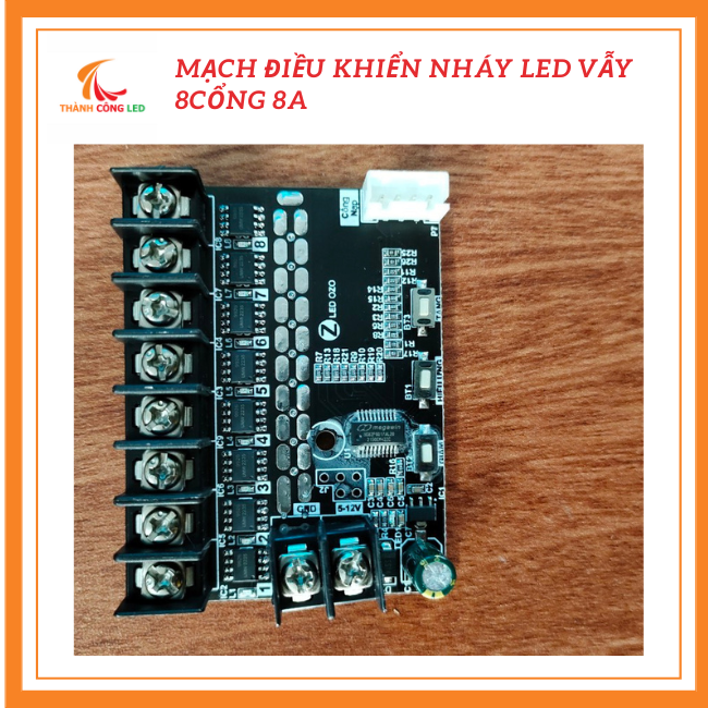 Mạch nháy LED vẫy 8 cổng 8A ( dùng cho LED ruồi, F5 ... điện áp 5V hoặc 12V )