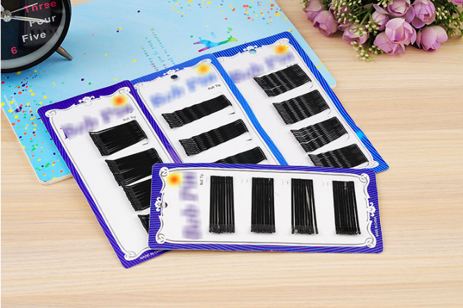 VỈ CẶP GHIM ĐEN CÀI TÓC CHO BÉ