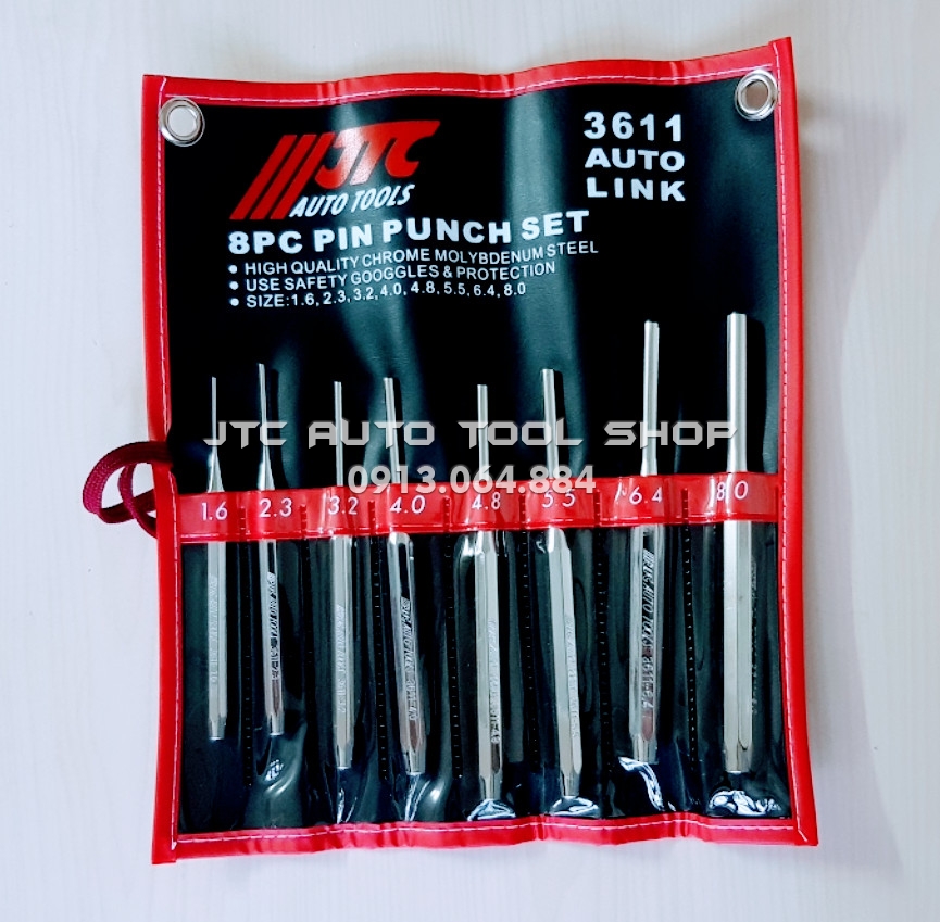 Bộ đục chốt 8 chi tiết JTC-3611