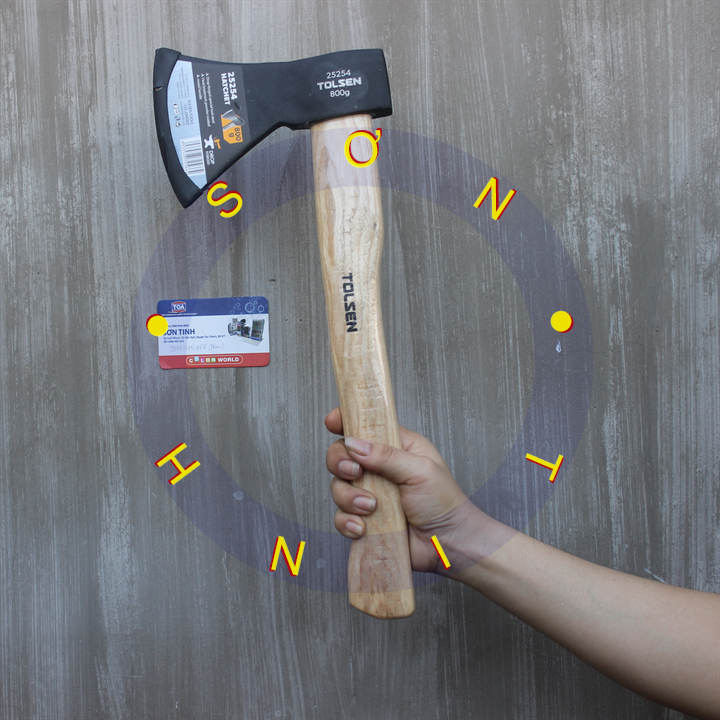 Búa rìu cán gỗ 800g tolsen 25254