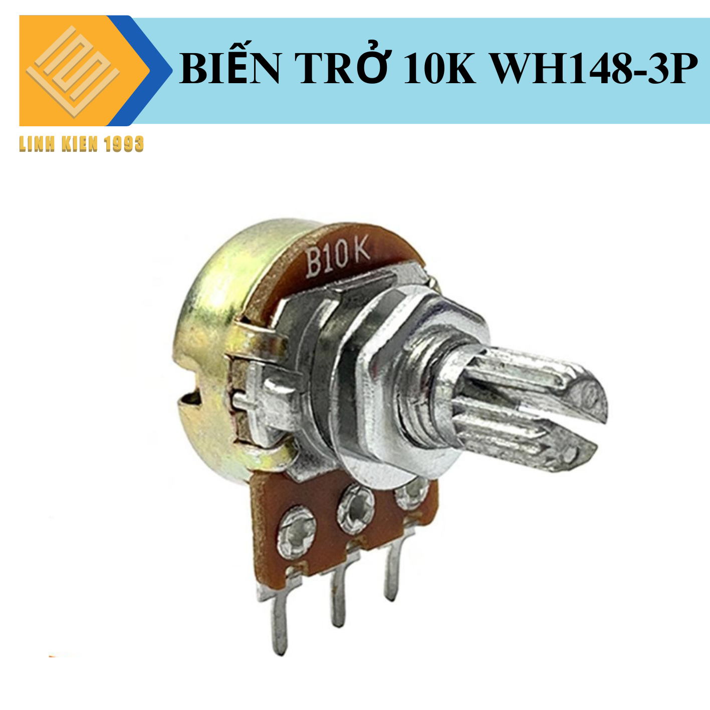 [ 2 CON ] Biến trở vặn volum WH148 10k 3 chân chiết áp