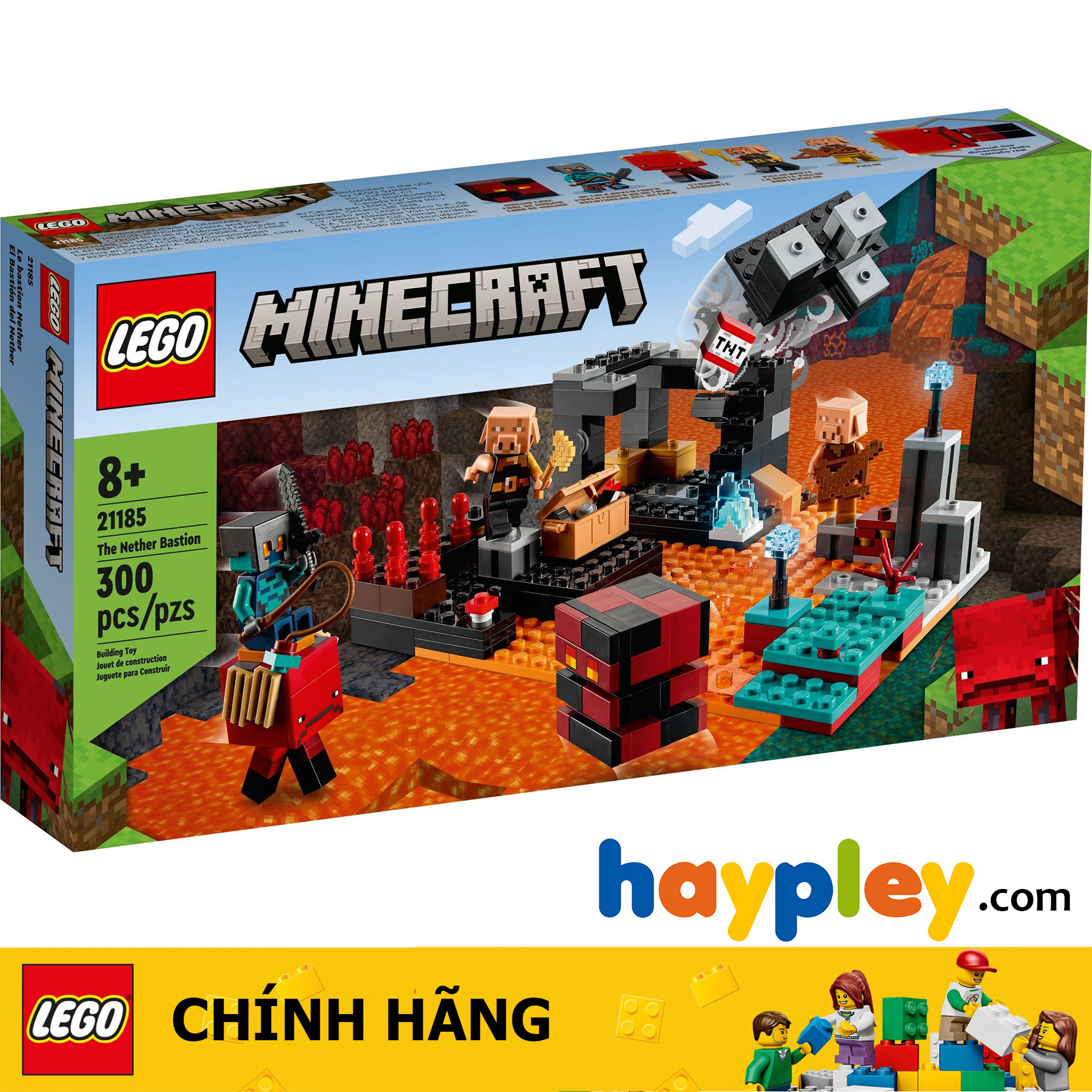 LEGO Minecraft 21185 Tàn tích pháo đài Lợn