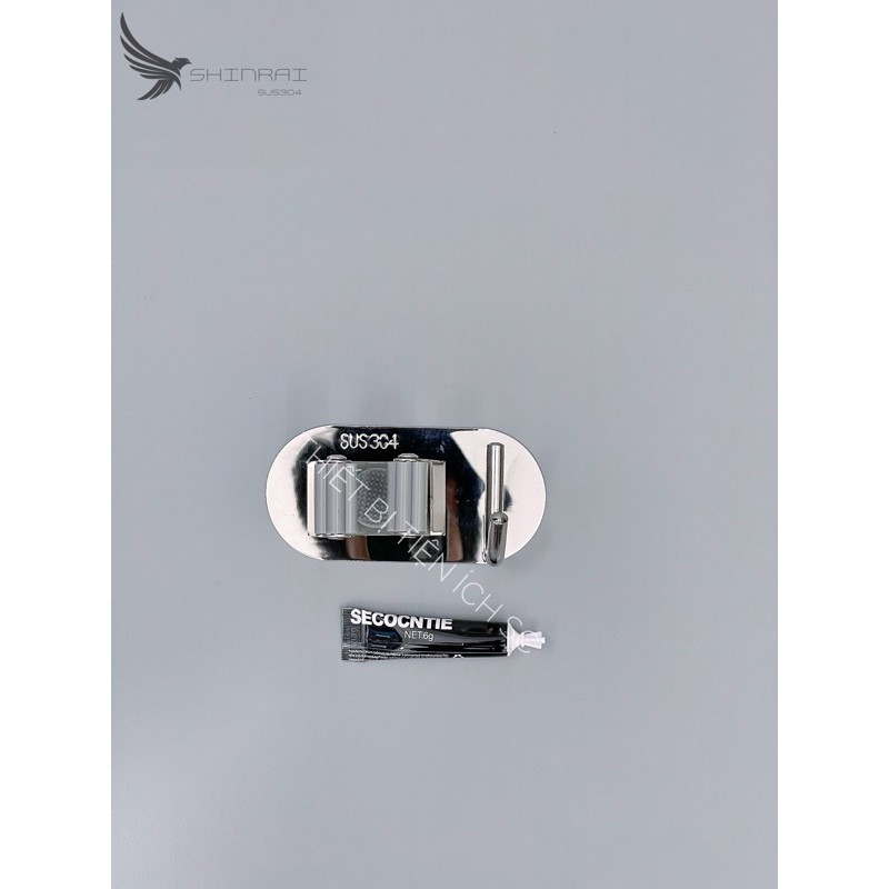 Móc treo chổi lau , móc treo cây lau nhà inox sus304 hình oval , trái tim dán tường