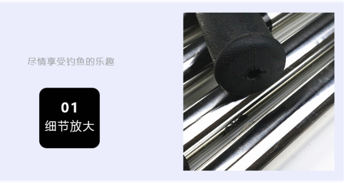 Cán vợt cá inox bịt đồng size 1.5m-2.5m