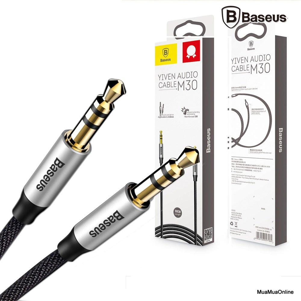 [HCM]Dây cáp âm thanh chất lượng cao AUX Audio 3.5 Baseus M30