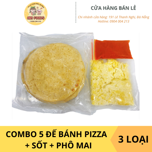 [HÀNG ĐÔNG LẠNH] Combo 5 Đế Bánh Pizza Size 20