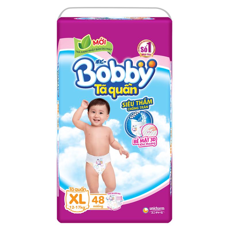 Tã Quần Bobby Size XL48, XXL44 - (Mẫu Mới)