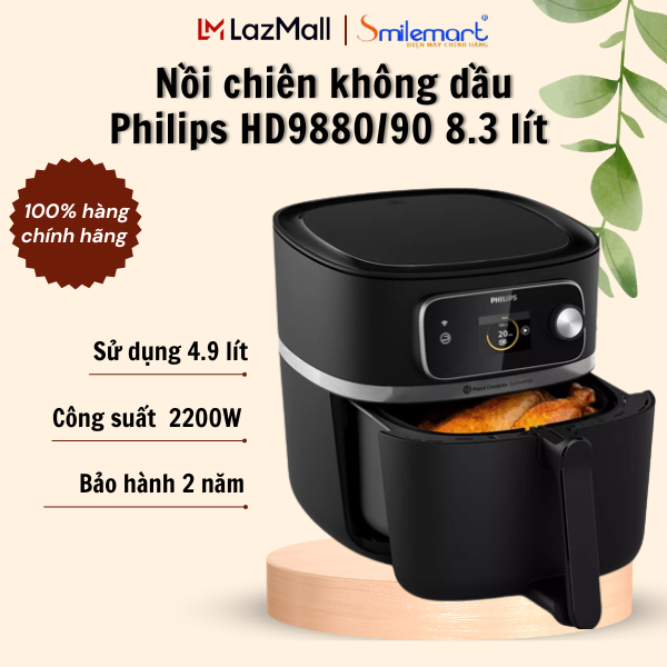 Philips hd9880/90 8.3 litres, 2200w fryer authentic