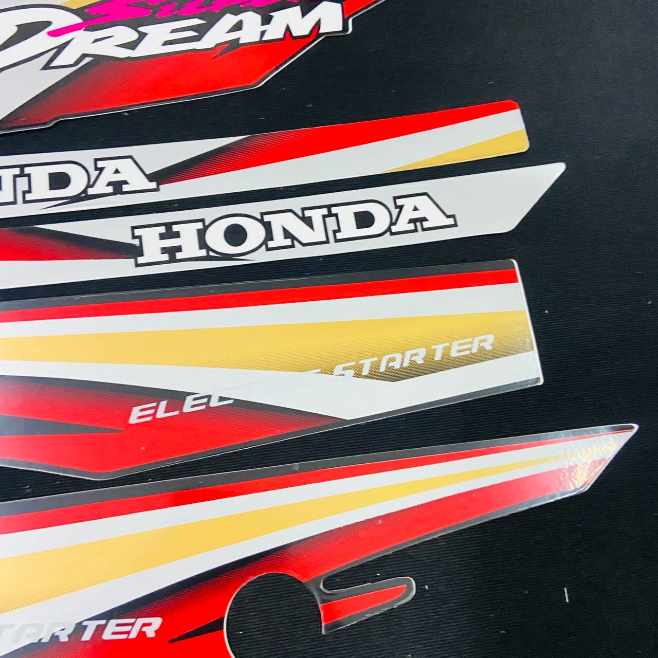 [HCM]( MÀU NÂU BẠC ) Bộ tem rời dán xe Super Dream đời đầu năm 1999-2000