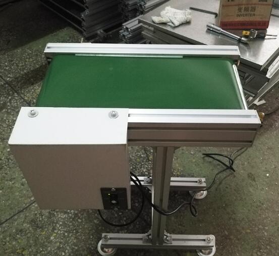 MINI PVC conveyor belt adjustable height speed with controller box transmit