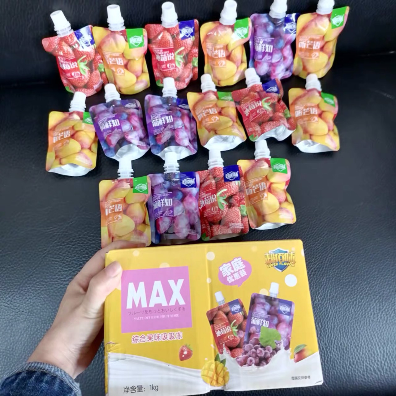 5 TÚI THẠCH HOA QUẢ DAI GIÒN THƠM NGON