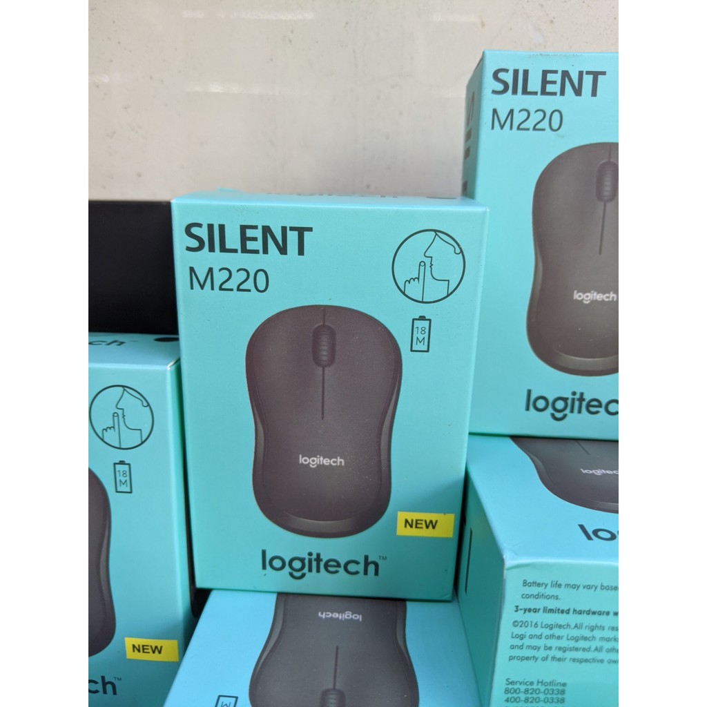 Chuột không dây Logitech M220 Silent (không tiếng ồn), BH đổi mới trong 12 tháng