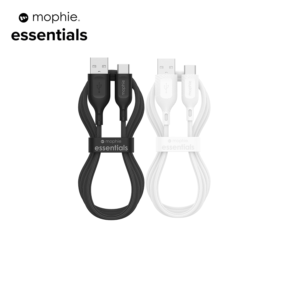 Cáp mophie essentials usb-a to usb-c 1m - bảo hành 2 năm 1 đổi 1 - hàng chính hãng
