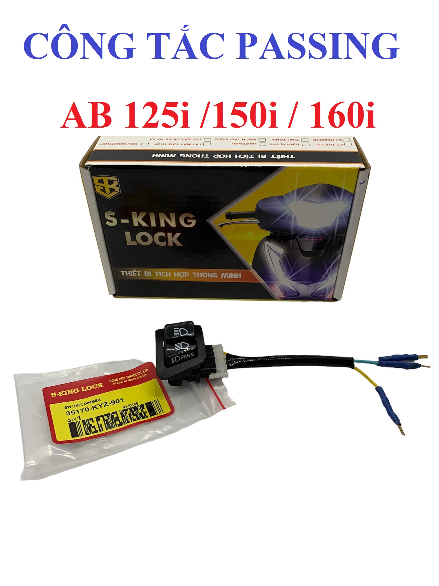 Công tắc Passing Air Blade 125i / 150i / 160i Đời Mới