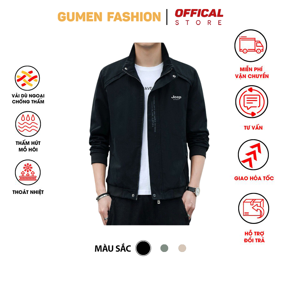 Áo Khoác Gió Nam Chống Thấm Vải Xịn Có Túi Đựng Siêu Đẹp Chống Nước Chống Nắng Thời Trang- AK06
