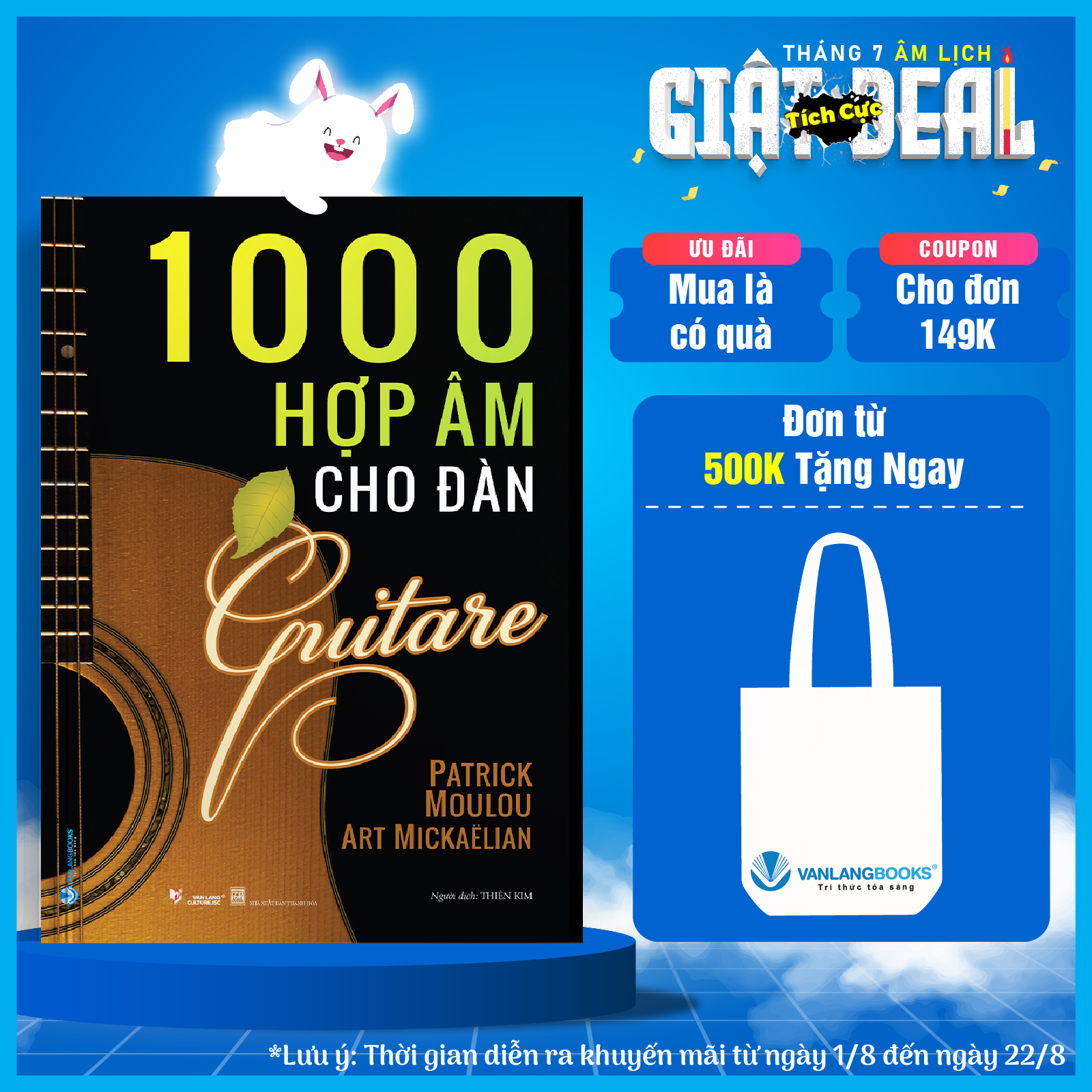 Sách - 1000 hợp âm cho đàn guitare -vanlangbooks
